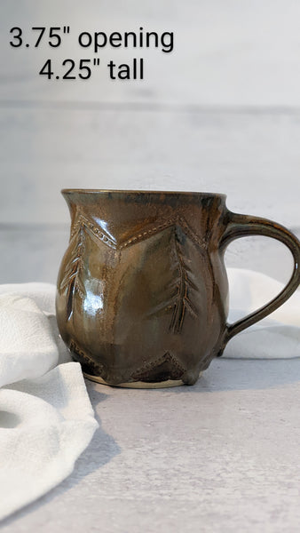 Mug- Trees at Dusk: Metalic Sparks Edition