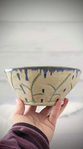 Yarn Bowl- Sedges in Springtime