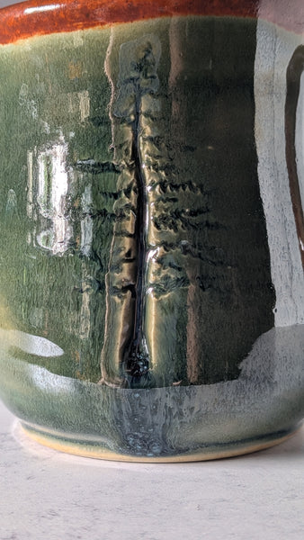Mug: Carved White Pine