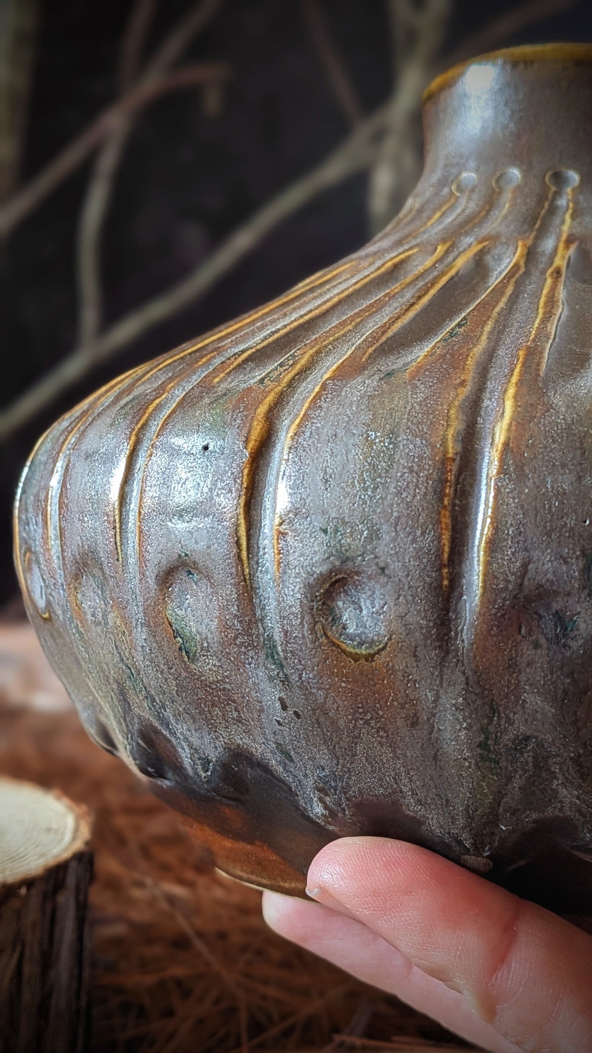 Vase: Metallic Bud