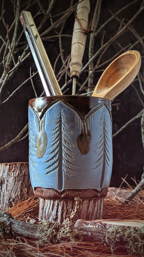 Utensil Holder: Balsam Fir Sparkling at Dusk