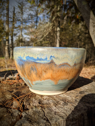 Bowl: Orange & Blue