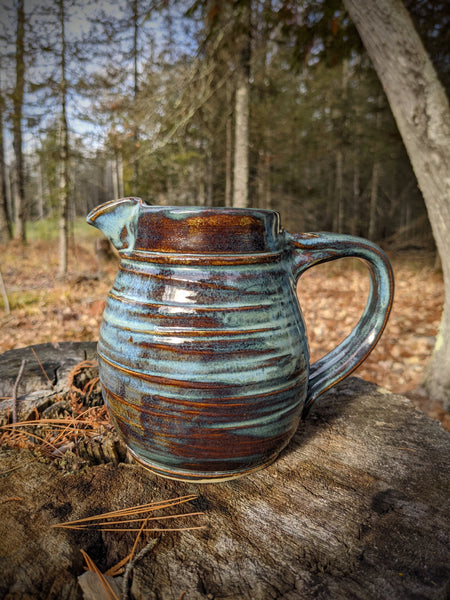 Pitcher: Blue & Brown