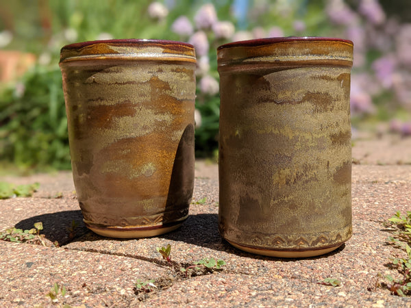 Tumblers: Brownish Green