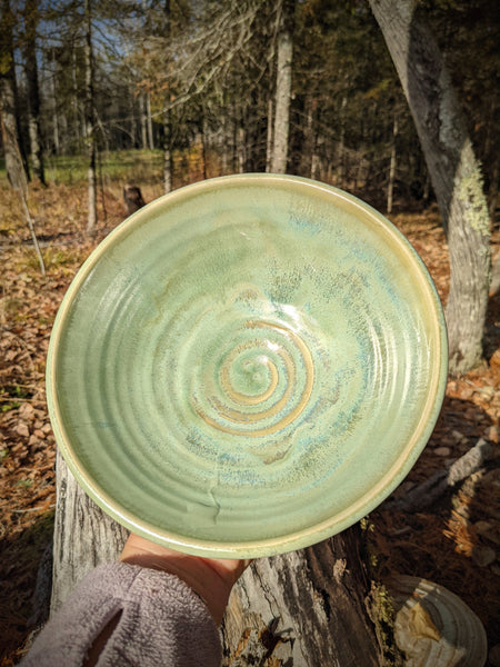 Bowl: Green Swirl