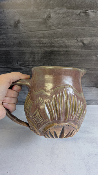 Pitcher: Carved Purple Eggplant