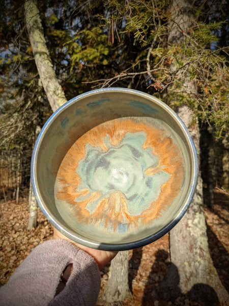 Bowl: Orange & Blue