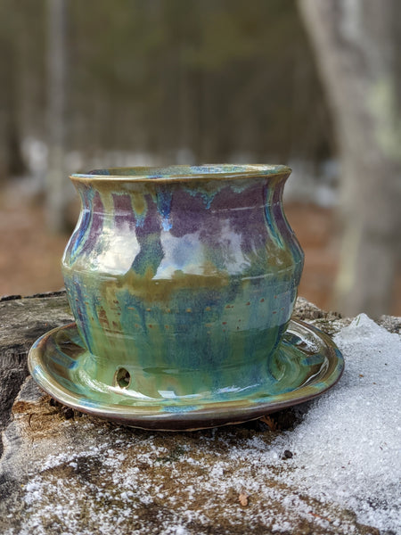 Planter: Purple & Green