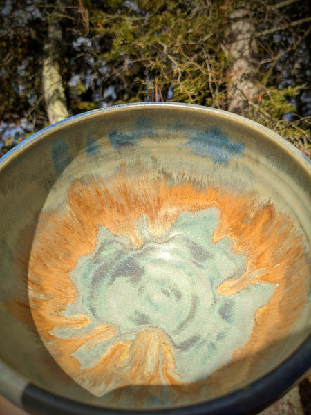 Bowl: Orange & Blue