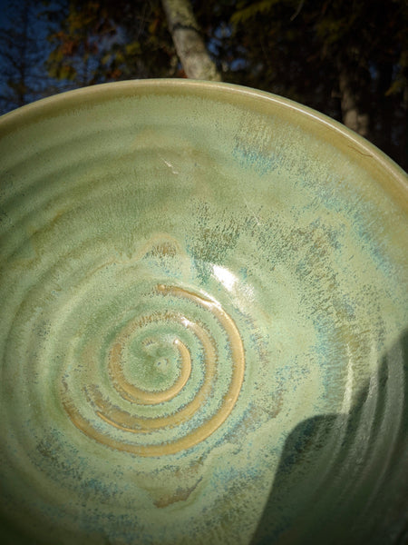 Bowl: Green Swirl