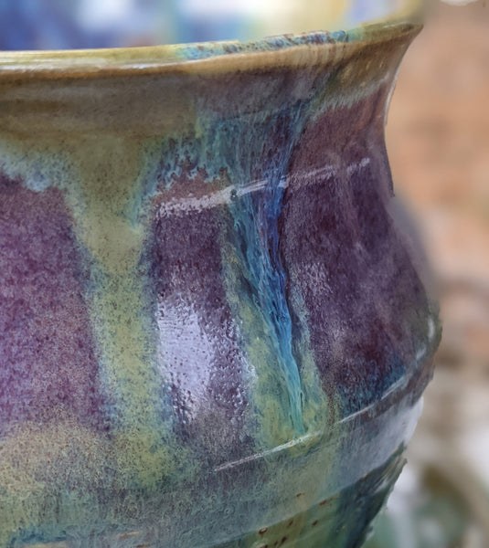 Planter: Purple & Green
