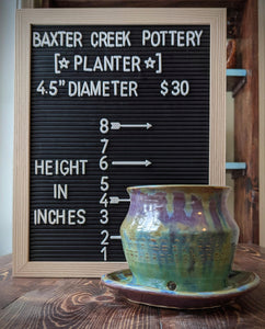 Planter: Purple & Green